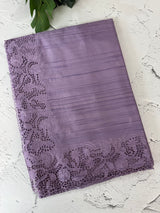 Blended tussar saree with cutwork - MSHK678