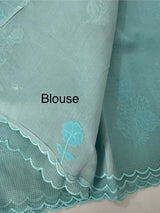 Kota Moonga checks Applique work saree  MSH278(2)