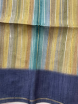 Multi color Semi soft silk saree with borders MSS590