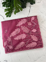 Semi Organza saree with thread work - MSH7654