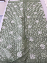 Soft kota checks saree with embroidery SVTS25