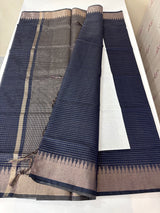 Semi silk sarees with temple border  MTS890