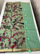 Jamdani silk Cotton Saree with thread work  MSJ795