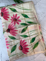Soft semi silk saree with digital prints and zari weaving MSR690