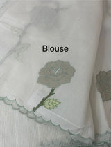 Kota silk cotton saree with applique work MS81789