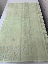 Premium NetKota saree with Hand Chikankari work  MSH246