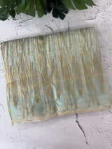 Semi organza saree with thread work - MSH910 PastelAquaBlue