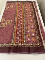 Tissue linen saree MLS345