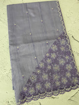 Cutwork Semi tussar saree MTSS674