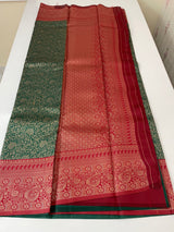 Brocade semi silk saree MS67443
