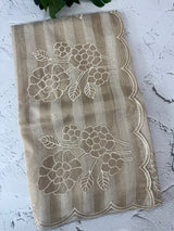 Tissue chanderi saree with applique work MSH175