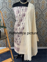Pure cotton unstitched salwar set - 2