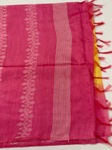 Bhagalpuri Semi tussar saree with contrast pallu and blouse MS899