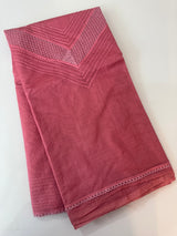Supernet saree with crochet work and lace border MCJ5433 (V shape Crochet)