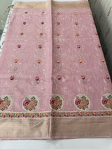 Tissue silk saree MS8190 - Pink