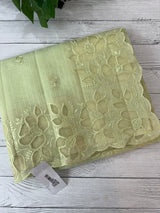 Soft kota silk saree with applique work MS85432 PastelGreen