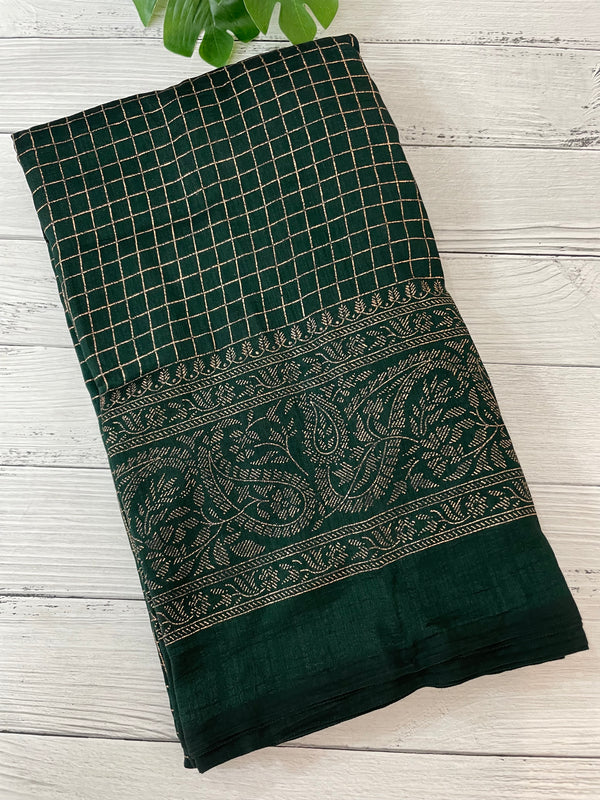 Chiffon saree with foil prints - MS7611
