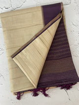 Semi silk saree with zari weaving  MSG6161