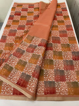 Tissue Silk embriodery saree MS49892