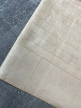 Blended tussar saree with embriodery - MS8665 Cream as