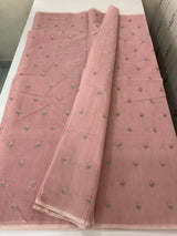 Lightweight Kota Supernet saree with embroidery MS143