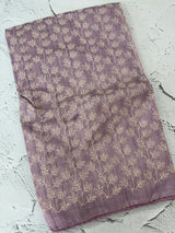 Matka Blended Tussar silk saree with embroidery MMT567
