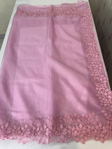 Soft Organza saree with embroidery borders - MSH5777 BabyPink