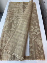 Copper finish Kota Tissue Silk applique work saree MSH147