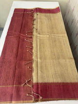 Semi silk saree with contrast borders MSS487