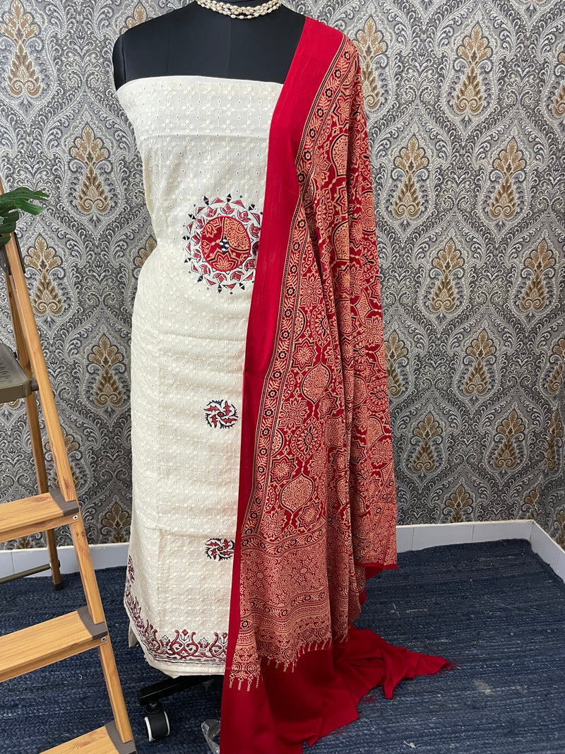 Hakoba unstitched salwar set - 6