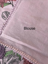 Malai chanderi saree with thread work MSM4567