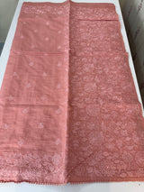 Malai chanderi saree with embroidery work MSM890