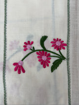 Kerala embroidery cotton saree - Poovili 1