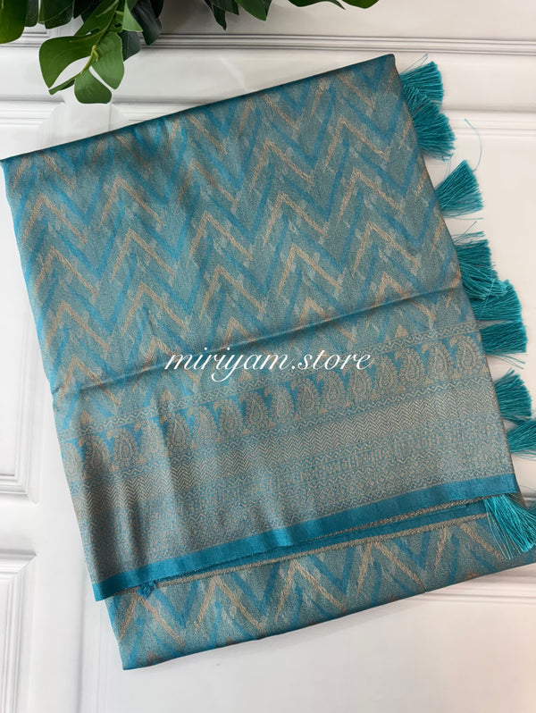 Banarasi soft silk saree MKSS1452 OceanBlue