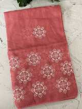 Soft kota checks saree with embroidery - MS7676