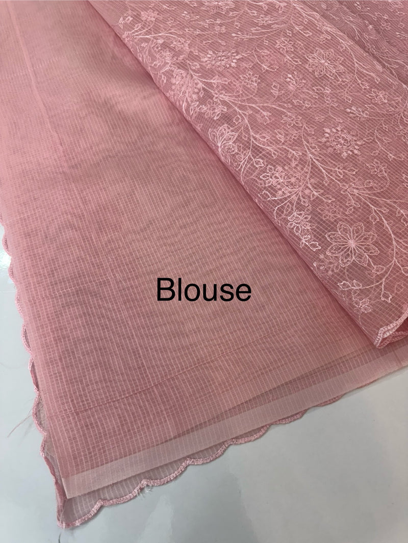 NetKota thread work saree MSH106 - Pink
