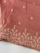 Crush Organza embroidery saree MS9740