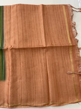 Multi color Semi soft silk saree with borders MSS590