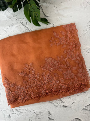 Soft Organza saree with embroidery borders - MSH299
