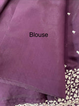 Blended soft silk saree with embriodery MS4447