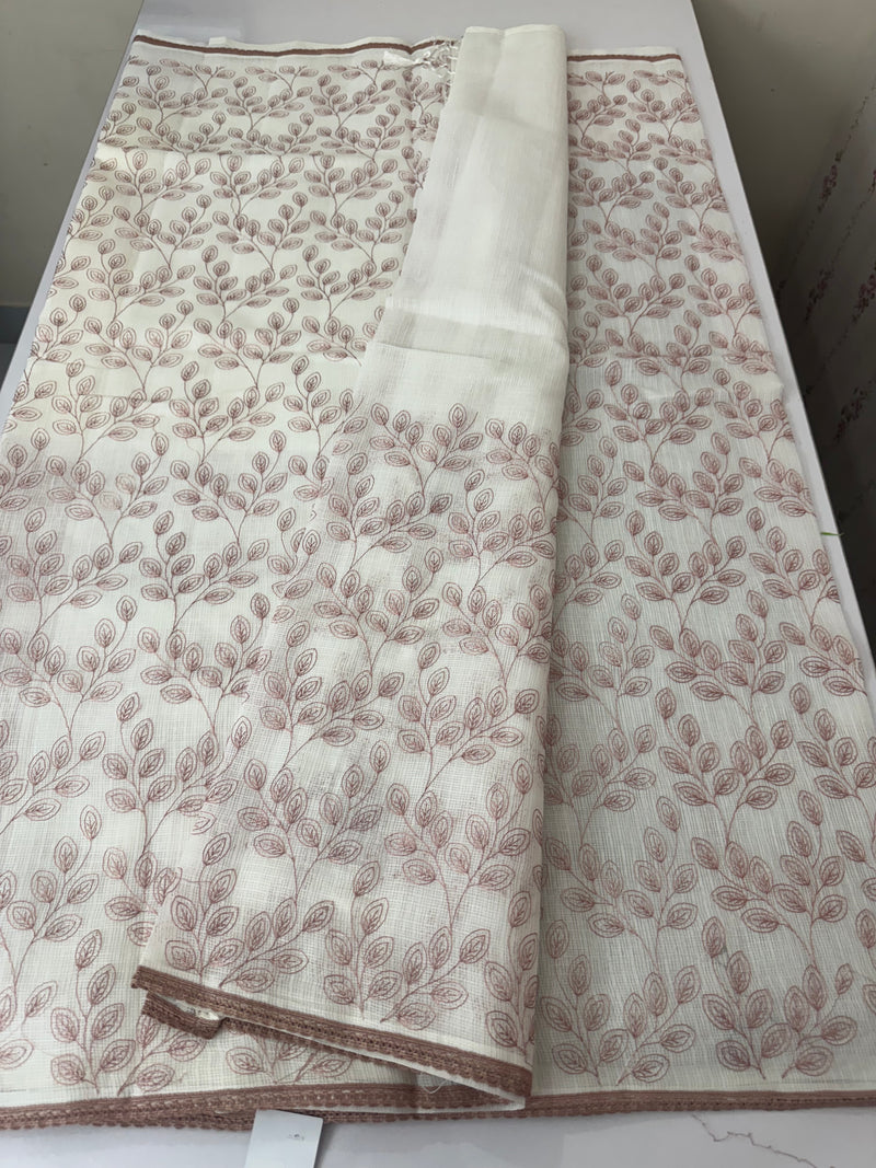Kota cotton embriodery saree MS1490