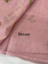 Silky kota embroidery saree MSK4333