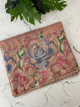 Tissue Georgette - Organza saree with 3d embriodery MS16307