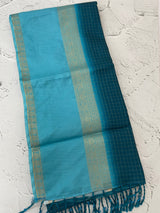 Semi silk saree with contrast borders MSS433