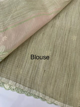 Soft Tissue kota embroidery saree MSK4660 - DuskyGreen