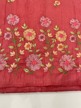 Art tussar saree with embroidery MST677