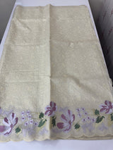 Blended tissue tussar saree with embriodery - MSH209