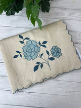 Semi tussar appliqué work saree MTS6589