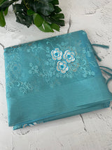 Tissue silk saree with embroidery MSH240