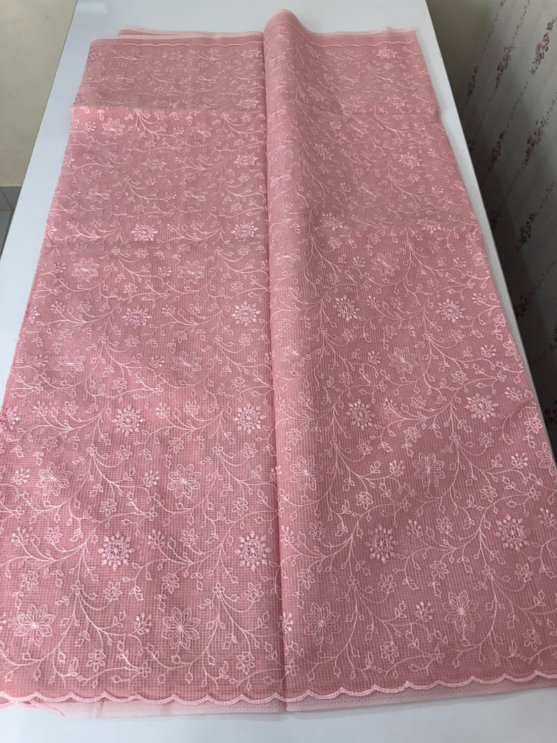 NetKota thread work saree MSH106 - Pink